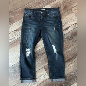 Stylish Distressed Blue Jeans for Women by Juicy Couture.  Women’s sized 8